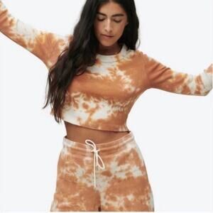 NWT MATE The Label Waffle Knit Tie Dye Joggers XS